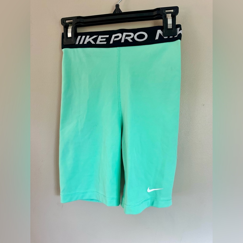 Nike Pro Aqua Blue Leggings
